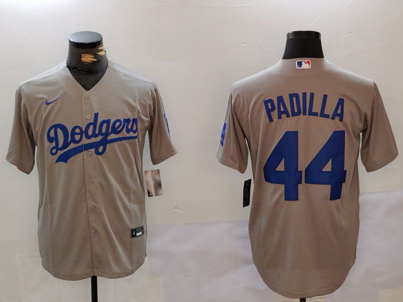 Men Los Angeles Dodgers 44 Padilla Grey Game 2024 Nike MLB Jersey style 8